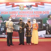 Pemkot Bandar Lampung Gelar Pisah Sambut Dandim 0410/KBL Dari Kolonel Inf Romas Kepada Kolonel Inf Faisol