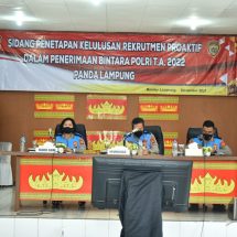 25 Orang Dinyatakan Lulus Rekrutmen Proaktif Bintara Polri Tahun 2022 Polda Lampung