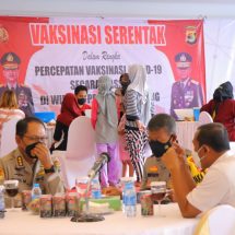 Tinjau Vaksinasi, Wakapolda Lampung: Perlu Sinergi Stakeholder Untuk Capai Target 70 Persen