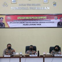 Wakapolda Lampung Beri Arahan Bintara Kuota Khusus Asal Jabung Dan Labuhan Maringgai