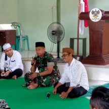 Tingkatkan Iman Dan Ketaqwaan, Koramil 410-01/Panjang Bersama Warga Laksanakan Shalat dan Do’a Bersama