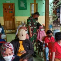 Koramil 410-06/Kedaton Kembali Menggelar Serbuan Vaksinasi Covid -19 Di Wilayah Binaan