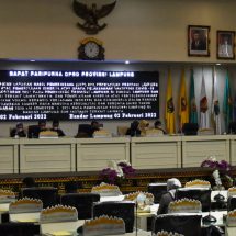 Bahas LHP, Kasrem 043/Gatam Menghadiri Rapat Paripurna DPRD Provinsi Lampung