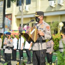 Kapolda Lampung Irjen Pol Hendro Sugiatno Pimpin Upacara Sertijab 3 Kapolres