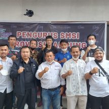 Pengurus SMSI Lampung Menerima Kunjungan SMSI Musi Banyu Asin Sumsel