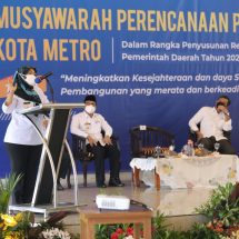 Penyusunan RKPD 2023, Wagub Chusnunia Buka Musrenbang Kota Metro