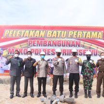 Peletakan Batu Pertama Mapolres Pringsewu, Kapolda Lampung: Berikan Pelayanan Maksimal Ke Masyarakat