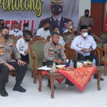 Wakapolda Lampung Pantau Vaksinasi Covid-19 Di SMK Negeri 2 Terbanggi Besar