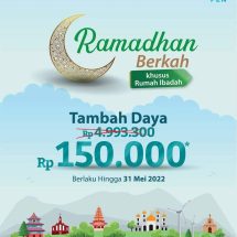 Program Ramadhan Berkah PLN Diminati, 3.834 Rumah Ibadah Manfaatkan Promo Diskon Tambah Daya