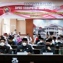 DPRD Lampung Selatan Gelar Rapat Paripurna LKPJ Bupati Tahun Anggaran 2021