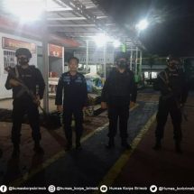 Cegah Kriminalitas C3, Brimob Kompi 3B Tuba Giat Laksanakan Patroli Malam