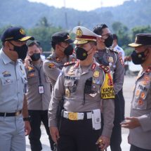 Wakapolda Lampung Dampingi Sejumlah Menteri Pantau Kesiapan Arus Balik