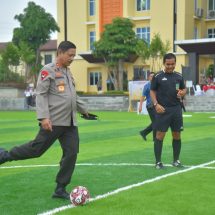 Kapolda Lampung Buka Turnamen Sepak Bola Mini Soccer Kapolda Cup 2022 Dalam Rangka HUT Bhayangkara ke-76