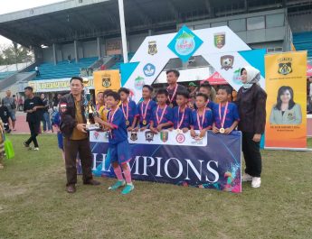 Sekolah Sepak Bola Tunas Satria Raih Juara Di Event Piala KBPP Polri Regional Lampung