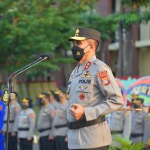Kapolda pimpin Upacara Korp Raport 161 personil Polda Lampung