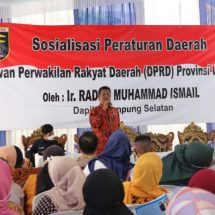 Wakil Ketua DPRD Raden Muhammad Ismail Sampaikan PERDA No. 1 Tahun 2019 Tentang Narkotika