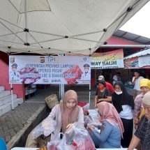 Lagi, TPID Provinsi Lampung Gelar Operasi Pasar Cabai Merah dan Bawang Merah