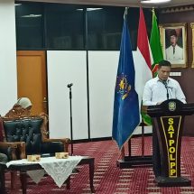 Sat Pol PP Provinsi Lampung Bersama Dir Samapta Polda Lampung Gelar Pelatihan Penanganan Unjuk Rasa Se-Kabupaten/Kota