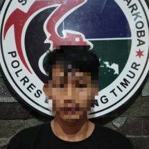 Gunakan Narkoba, Seorang Pemuda Lampung Timur Ditangkap Polres Lamtim
