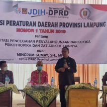 Ketua DPRD Lampung Mingrum Gumay Menggelar Sosperda Nomor 1 Tahun 2018 Di SMA Kesuma Bakti Bekri Lampung Tengah