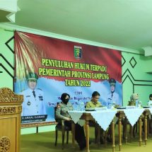 Pemprov Lampung Menggelar Penyuluhan Hukum Terpadu Di Kabupaten Tulangbawang