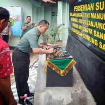 Resmikan Sumur Bor, Dandim 0410/KBL: Kita Harus Bisa Menjadi Problem Solver Ditengah Kesulitan Masyarakat