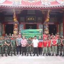 Rangkaian HUT Kodam II/Sriwijaya Ke 77, Kodim 0410/KBL Gelar Karya Bhakti, Ajak Masyarakat Bersihkan Tempat Ibadah