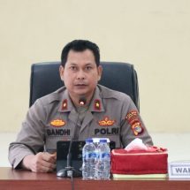 Polres Lampung Timur Menggelar Pelaksanaan Lat Pra Ops Keselamatan Krakatau 2023