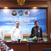 Di Kantor Bank BI, Sekdaprov Lampung Buka FGD Arah dan Strategi Transformasi Ekonomi Lampung 2025-2045
