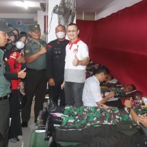 Penuhi Kebutuhan Stock Darah PMI, TNI-Polri dan Masyarakat Lampung Laksanakan Donor Darah