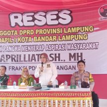 Anggota DPRD Lampung Komisi V Apriliati Gelar Reses di Kelurahan Labuhan Dalam