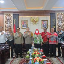 Kapolda Lampung Irjen Pol Helmy Santika Terima Audiensi Walikota Bandar Lampung Eva Dwiana