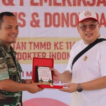 Rangkaian TMMD Ke-116 Tahun 2023, Kodim 0410/KBL Menggelar Pelaksanaan Donor Darah dan Pengobatan Gratis