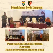 Ditreskrimsus Polda Lampung Jadi Narasumber di Focus Grup Discussion Penyaluran Bantuan Sosial