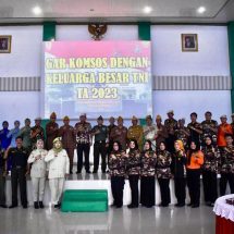 Bersama Keluarga Besar TNI Korem 043/Gatam Gelar Kegiatan Komunikasi Sosial