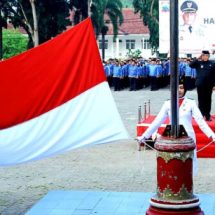 Pemkab Lampung Selatan Gelar Upacara Peringatan Hari Lahir Pancasila di Lapangan Korpri Kalianda