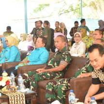 Kasilog Kasrem 043/Gatam Ajak Masyarakat Lampung Biasakan Makan Ikan Sejak Dini