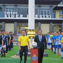 HUT Bhayangkara Ke 77, Kapolda Lampung Buka Turnamen Mini Soccer Kapolda Cup II Tahun 2023