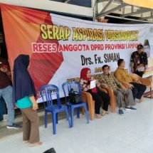 Anggota DPRD Lampung FX Siman Gelar di Dapil III, Pesawaran, Metro dan Pringsewu