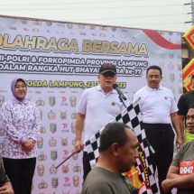 Semarak Hari Bhayangkara Ke 77, Kapolda Lampung Buka Fun Run Presisi 2023