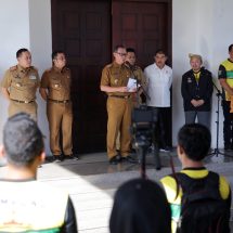 Sekdaprov Fahrizal Lepas Kontingen Kormi Lampung Ikuti Festival Olahraga Rekreasi Nasional VII di Jawa Barat