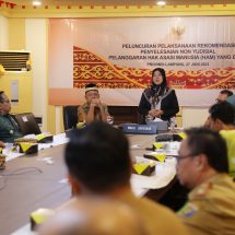 Secara Virtual, Wagub Chusnunia Ikuti Peluncuran Program Pelaksanaan Rekomendasi Penyelesaian Pelangggaran HAM Berat Non Yudisial Oleh Presiden Joko Widodo Dari Pidie Aceh