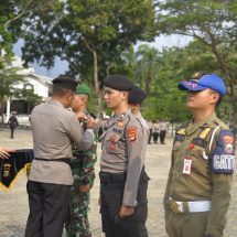 Polda Lampung Gelar Apel Kesiapan Pasukan Dalam Pengamaman Jumbara PMR Ke IX Tahun 2023 di Kalianda