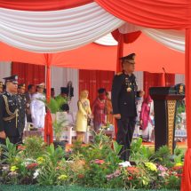 Kapolda Lampung Irjen Pol Helmy Santika Pimpin Upacara Peringatan Hari Bhayangkara Ke 77