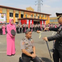 555 Personel Polda Lampung Mendapat Kenaikan Pangkat di Hari Bhayangkara Ke-77