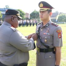 Pelantikan Wakapolres Tulang Bawang, Ini Pesan Kapolres AKBP Jibrael Bata Awi SIK