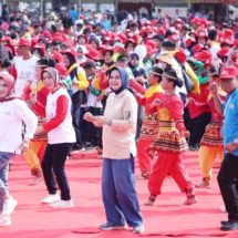 Jumbara PMR Tingkat Nasional Ke IX Resmi Ditutup Ketua PMI Lampung di Kalianda