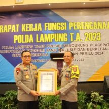 Kapolda Lampung Irjen Pol.Helmy Santika, S.H,S.I.K, M,Si, Buka Rapat Kerja Fungsi perencanaan Tahun 2023