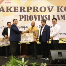 Rakerprov KONI Lampung, Gubernur Arinal Buka Peluang Cabor Baru: Selancar Ombak, Beladiri dan Korfball