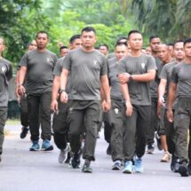 Kasilog Kasrem 043/Gatam: Jadikan Olahraga Bersama Ajang Silaturahmi dan Penyampaian Informasi